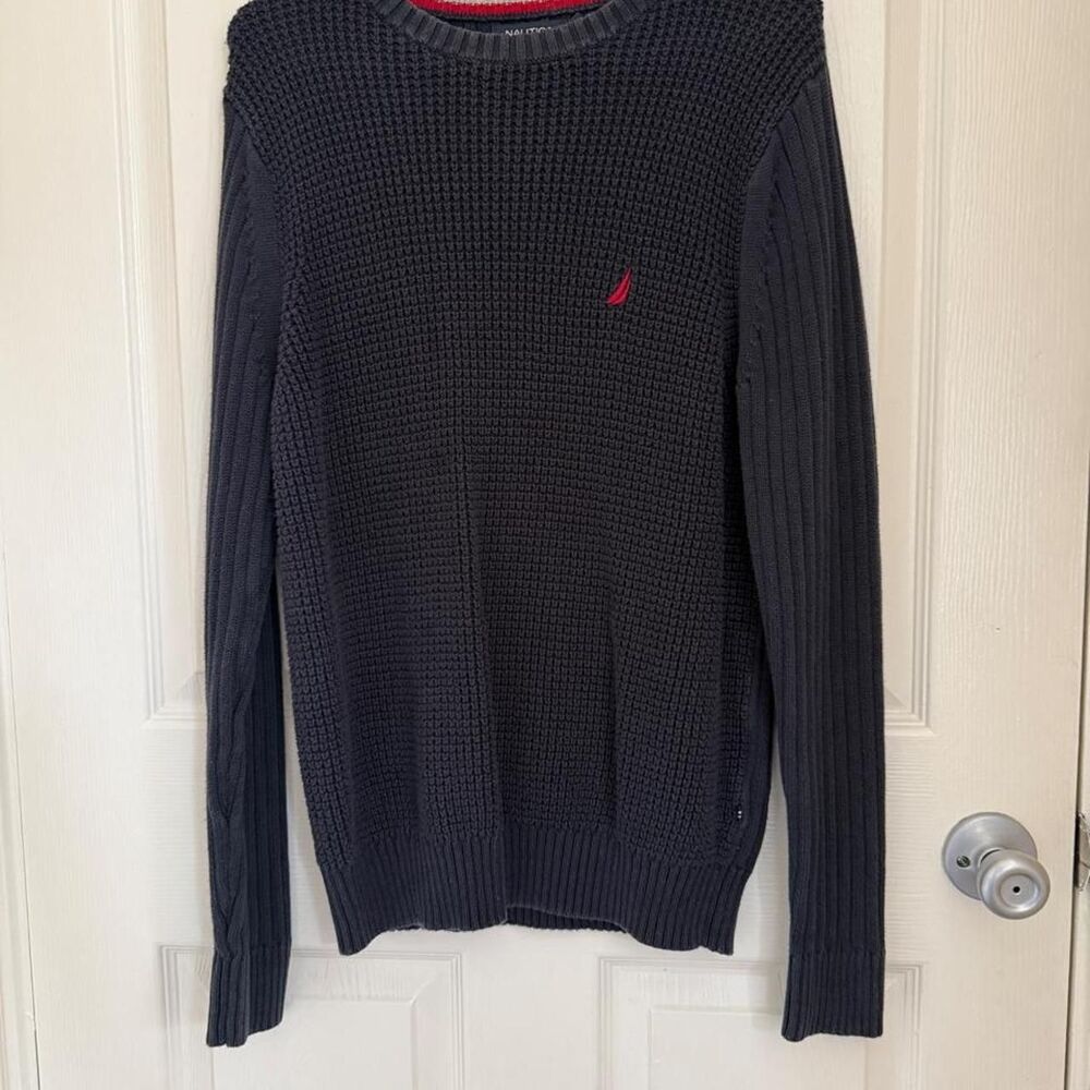 Nautica Men's Navy and Black Jumper